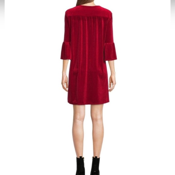 NWT Jude Connally Kerry Dress in Red Velvet- SMALL - Picture 11 of 12
